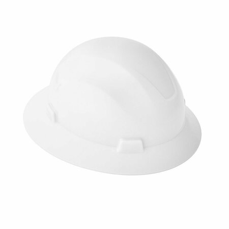 JACKSON SAFETY Hard Hat, Advantage, Non-Vented, Full Brim, White 20800